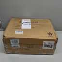 Floating Nightstand Set of 2 with Charging Station  Modern White Wall Mounted Bedside Tables with Walnut Fluted Drawers  Mid Century Nightstands for Bedroom, Small Spaces, Retro MCM Style