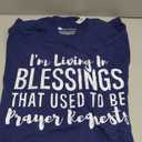 I'm Living In Blessings That Used To Be Prayer Requests Cute T-Shirt Navy S