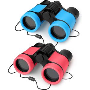 Binoculars for Kids Toy Binoculars Set for Age 3-12 Years Old Boys Girls Outside Play, Bird Watching, Camping, Educational Learning, Birthday Presents
