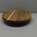 Juvale Round Acacia Wood Cake Stand for Wedding - Wooden Cake Stand for Appetizers and Desserts (12.75 Inches)