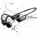 Swimming Headphones, IPX8 Waterproof Bone Conduction Headphone Wireless Underwater Earbuds with 32GB Memory for Swimming, Cycling, Marathon