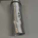 Hon&Guan 4-Inch Semi Rigid Dryer Vent Hose, 5 Feet Flexible Aluminum Duct with 2 Clamps and Aluminum Foil Tape