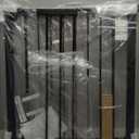 29.5-40.5" Baby Gate for Stairs, Dog Gate for Doorways, Walk Thru Auto Close Metal Baby Safety Gate for The House, Stairs and Doorways, Child Gate Pressure Mounted, Pet Gate for Dog Indoor - Black