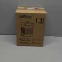 CEROELDA Small Can with Lid-5L/1.3 Gal,Outdoor Dog Poop Garbage Can-Farmhouse Retro Metal Waste Bin w/Step Pedal for Bathroom Bedroom Office-Soft Close-Galvanized Steel