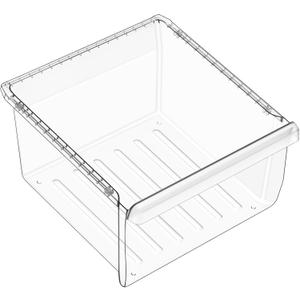 UPGRADED DA97-08693B Refrigerator Crisper Drawer Compatible with Samsung Refrigerator Drawer Replacement RS25J500DSR RS25H5000SR RS25J500DBC DA97-08693A DA61-05548D Fridge Crisper Bin Upper