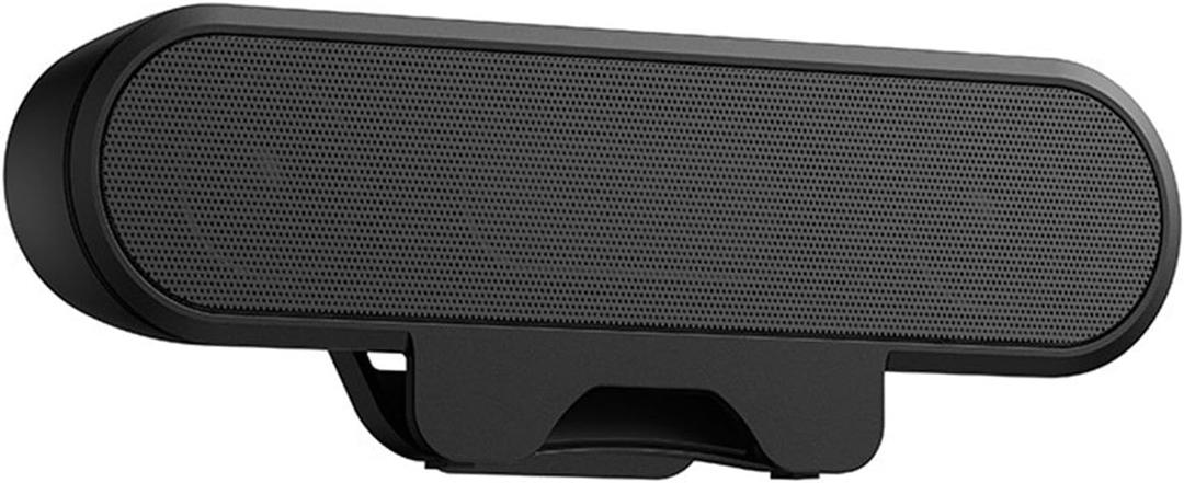 ASHATA USB Speaker Bar, Stereo USB Powered Speaker Computer Speakers with Loud Sound,Volume Control for Desktop Pc, Easily Clamps to Monitor, Convenient Controls