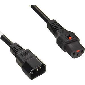 APW12-C14/C13LK-05 Escape Prevention Lock Power Cable IEC-C14/IEC-C13 Lock 5m Electrical Rating: 12 A/125 V PSE Compatible APW 12, C 14/C 13 LK, 05