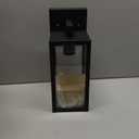 Kalium Porch Wall Lights Outdoor, Waterproof Lanterns with Frame and Clear Glass Shade, Exterior Front Porch Light Matte Black Wall Sconce, Modern Mounted Lighting for Patio Entryway Hallway (1 PACK)