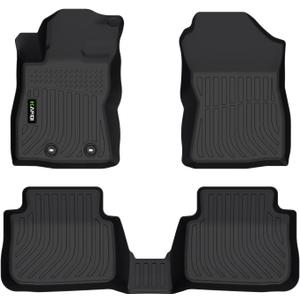 HAFIDI Floor Mats Fit for 2024 2025 2026 Subaru Crosstrek & Subaru Impreza (Not Hybrid Models) All Weather Protection TPE Anti-Slip Floor Liners, Fits 1st & 2nd Row Custom Accessories, Black