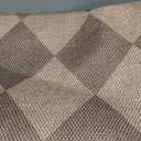 Lahome Checkered Easy Jute Indoor Outdoor Rug, 3x5 Washable Nature Rug for Entryway Living Room Indoor, Farmhouse Non Slip Checkerboard Carpet for Entry Guestroom Deck