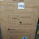 51" Extra Tall Cat Gate 30"-49.27" Wide, Auto Close, Pressure Mounted, for Cats & Small Dogs, Hallway, Stairs, Kitchen, Not Baby Gate,White