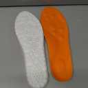 4D Cloud Insoles for Men Women, Breathable Memory Foam Cloud Massage Insoles,Arch Support & Cushioned Comfort,Relief Foot Pain,Trim to Fit All Shoe Types(1 Pairs-Orange, Men 12-13/Women 14-15)