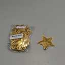 28Pcs Sequin Star Iron on Patches 2 Sizes Embroidery Star Patches for Clothing Bags Jackets Jeans Hats Accessory Craft Christmas Decoration Gold