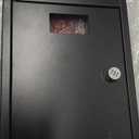 Through The Door Drop Box, 16.5" x 12.5" x 6" Mail Slots for Doors, Adjustable Chute Door Mail Slot with Combination Lock, Suitable for Door Thickness 1.18 to 2.36 for Home Office (Black)