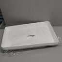 Serving Tray Platter, 4 Pack Food Tray for Veggie Fruit Snack Dessert Cookie Cheese, Food Trays for Party Supplies Display, Plastic Platters for Serving Food, Large White Trays, BPA Free