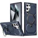 JNRXYJX Phone Case for Galaxy S22 Ultra Case, for Samsung S22Ultra SM-S908U, [Compatible with Magsafe] Magnetic Ring Holder Kickstand Protective Phone Cover for Samsung Galaxy S22 Ultra Blue