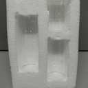 Hallops Glass Candle Holders - Votive Candle Holders - Versatile Home Decor for Living Room and Bedroom - Hurricane Candle Holder - Harmonious Display in Any Space - 2, 4 and 5 Tall