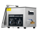 CREWORKS 10L Ultrasound Cleaning Machine with Heater and Timer, 240W Stainless Steel Ultrasonic Washing Machine, 2.6 gal Professional Ultrasound Parts Cleaning Machine for Lab Tool Glasses Auto Part