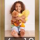 Poster Palooza 6x10 Frame Gold Bronze Solid Wood Picture Frame with UV Acrylic, Foam Board Backing & Hardware Included