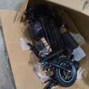 URBANMAX Electric Scooter with Seat, 550W Motor, 18.6MPH Top Speed, 20 Miles Range, Adults Electric Scooter with Large Storage Basket for Pets Dogs and Items C1S-V1 Dark Black