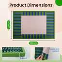 Decorative Bar Mat 18x12, Non-Slip PVC, Lime Color, 17.7" x 11.8"