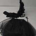 Angel Costume Wings for Adult Women, Feather Wings Tutu White Halo Headband Fairy Wand Halloween Cosplay Party