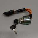 Ignition Lock Cylinder Starter Switch w/ 2 Keys Assembly 86569718 Compatible with New Holland Tractor 1530 1630 1725 1925 TC25 TC25D TC29 TC29D TC33 TC33D, 5A 12V, 2 Positions