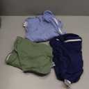 Baby Sleep Sack 12-18 Months, 100% Cotton Sleeping Sack for Newborn and Infant, 3 Pack Baby Wearable Blanket, 0.5 Tog Lightweight Double Zipper Sleep Bag Cyan (Large)