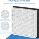 20x20x3 MERV 13 Pleated Air Filter Replacement Compatible with Zephyr VGF Series 20x20x3 Whole Home Return Air Grille Filter, MERV 13 Air Filtration System, 2 Pack