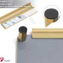 Gold Metallic Glossy Mirror Small White Board with Nail Support, Mini Desktop Glass Whiteboard, Desk White Board Dry Erase with Accessories, Stenography Artifact for Office Homeschooling Dcor, 8x6''
