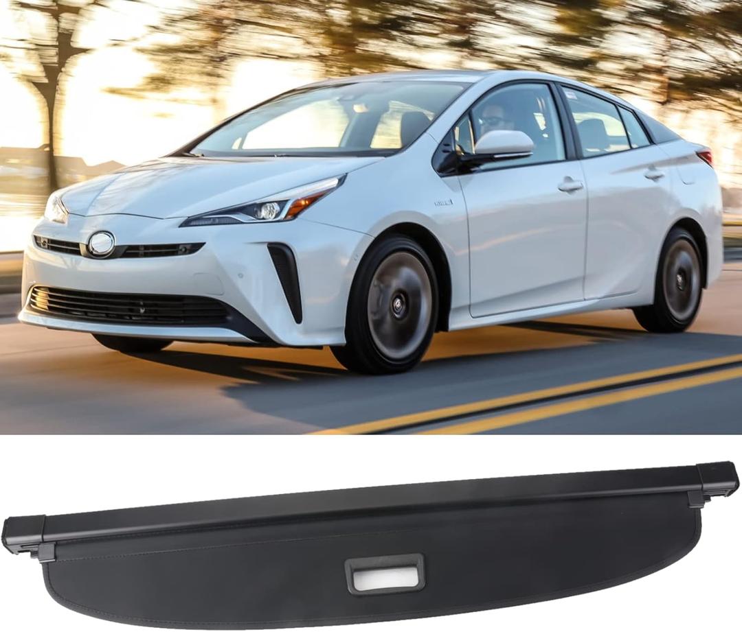 Retractable Cargo Cover Fit 2016 2017 2018 2019 2020 2021 2022 2023 Toyota Prius Rear Storage Waterproof Cargo Cover Luggage Security Shield Shade