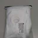 Furlinic No Hook Shower Curtain Fabric,White Waterproof Shower Curtain or Liner Hotel Spa Luxury,Washable Cloth Decoratvie Bathroom Curtains with 10 Plastic Split Grommets,72'' W x 72'' L