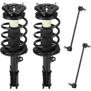 Front w/Coil Strut & Sway Bar Links for Toyota Corolla 2003 2004 2005 2006 2007 2008, Shock Absorber Spring Replace for 172115, 172114, K90433, K80230 4PCS