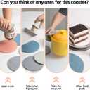 Silicone Trivets for hot Dishes,Set of 5 pcs Non-Slip & Heat Resistant Modern Kicten Hots Pads for Table, Trivets for Hot Dishes & Cookware