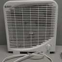 Box Fan, 9 inch 2 Speeds Table Fan with Strong Airflow, Portable Tabletop Fan for Bedroom, Bathroom, Kitchen (Standard)
