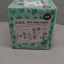 Pura Natural Sensitive Baby Wipes, 99% Water, Unscented & Hypoallergenic, Suitable for Sensitive & Eczema-prone Skin, Fragrance Free & Hypoallergenic, EWG Verified, 1 Pack of 60 Wet Wipes