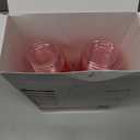 50pcs 12oz Disposable Stemless Glasses,PET Disposable Drinking Cups,Cold Party Clear Plastic Wine Glasses for Parties Birthday,Wedding,Meeting,Christmas Party Supplies. (Pink)