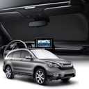 Neverland Car Sun Shade Windshield - Foldable Sunshade for Honda CR-V 2007-2011, 210D Oxford Silver Coated Reflective UV Shield, Heat Insulation Dashboard Cover, Front Window Shades Accessories