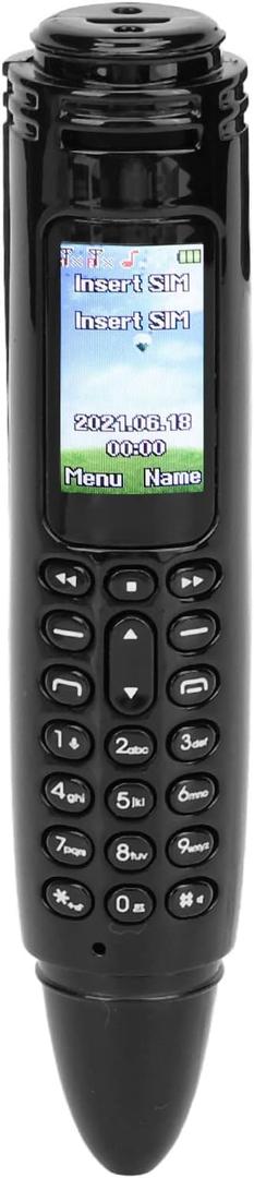 Smallest Mobile Phone, BT Pen Mini Cell Phones with Camera, Tiny Unlocked Smartphone That Actually Work, Support GSM Dual SIM 32G Memory Card