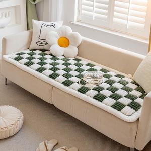 Couch Cover for Dogs Washable, Sofa Cover Protector, Couch Covers for 3 Cushion Couch Sofa Pet Friendly, Soft, Non Slip (Dark Green, 27.6 x 70.9 Inch)