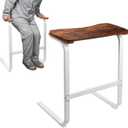 Couch Stand Assist with Detachable Tray - Chair Lift Assist Devices for Seniors, Multifunctional Sitting and Standing Aid with Real Wood Handle, Heavy-Duty Square Metal Frame