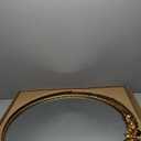 Vintage Round Mirror, 28" Baroque Style Circular Mirror, Antique Metal Frame Wall Mirror, Traditional Art Home Decor for Dressing Table, Bathroom or Bedroom,Retro Gold