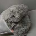 HQAYW 5x8 Fluffy Tie-Dyed Light Grey Area Rugs for Living Room Bedroom, Ultra Soft Plush Shaggy Bedside Rug, Non-Slip and Machine Washable Carpet for Kids Girls and Boys, Dorms, Nursery, Home Decor