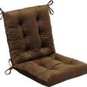 Set of 2 Outdoor Dining Chair Cushions, 37x18 inch, Water Repellent, Patio Seating Cushions, 37x18 inch, for Garden Patio Furniture (Coffee Brown), 37x18x4.5 inches