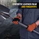 Synthetic Leather Performance Gloves, Touchscreen Compatible, Lightweight & Breathable, 3-Pack, Small, Asrt (Medium, Assorted)