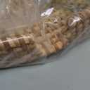 DECRAFTS Rattan Round Serving Tray Wicker Woven Bread Basket with Handles for Cracker Dinner Parties Coffee Table Breakfast (Natural 12.6 Inches)