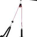 LAT and Lift Pulley System, Weight Cable Machine for Power Cage & Squat Rack, LAT Pulldown Attachments for Triceps Pull Down, Biceps Curl, Back & Forearm Workouts - Home Gym Equipment