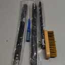 Pizza Oven Brush with Scraper,Grill Brush, Pizza Brush for Pizza Oven, 47.2 Inch Long Handle, Detachable Swivel Head Adjustable for Pizza Oven