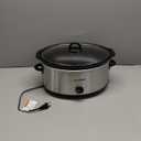 Crock-Pot 7 Quart Oval Manual Slow Cooker, Stainless Steel (SCV700-S-BR), Versatile Cookware for Large Families or Entertaining