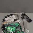 Fairy Wings for Adults Women Fairy Costume Set with Butterfly Hair Clips Lace Gloves Elf Ears Halloween Cosplay 13PCS (Black)